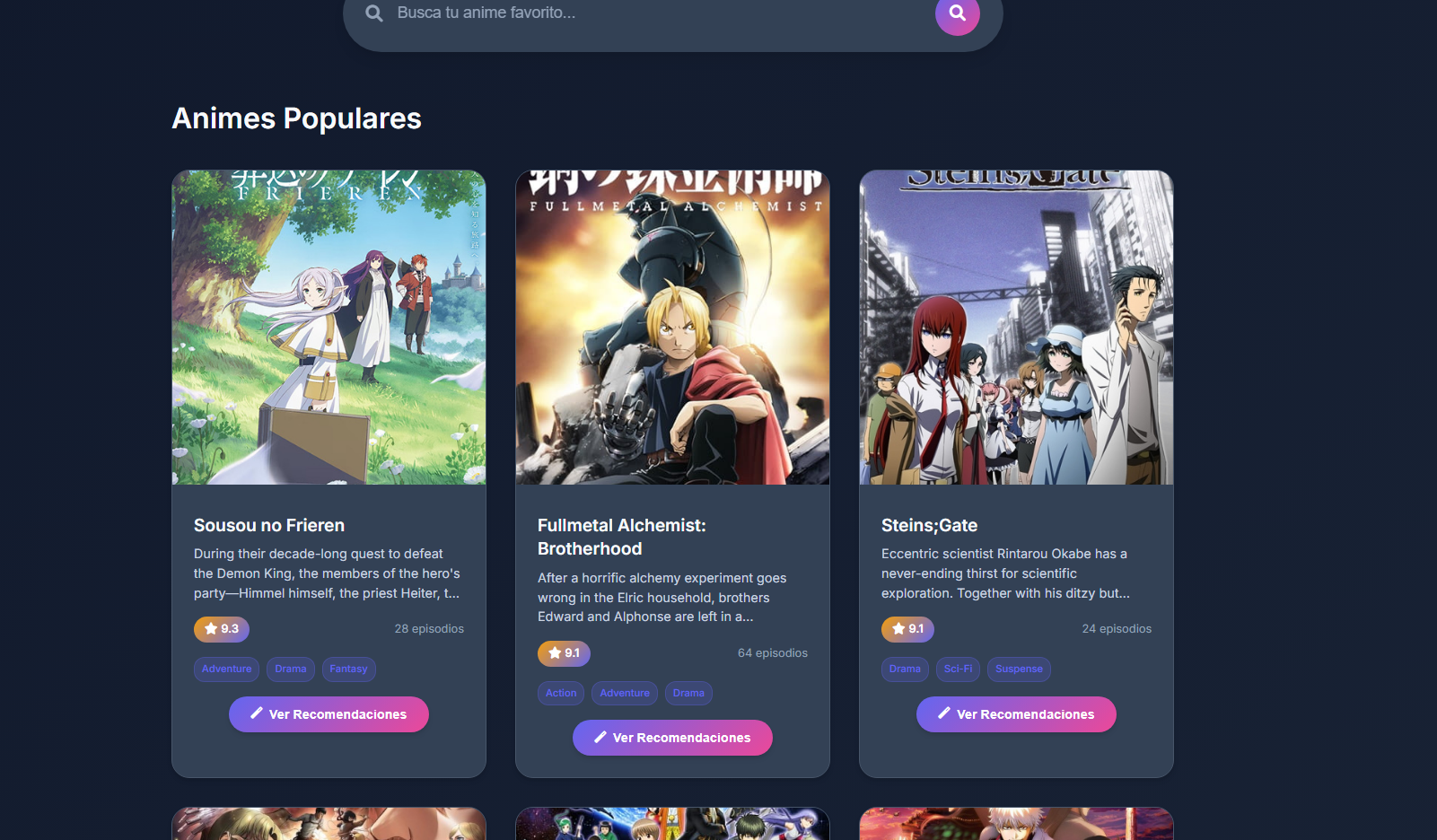 AnimeFinder Screenshot